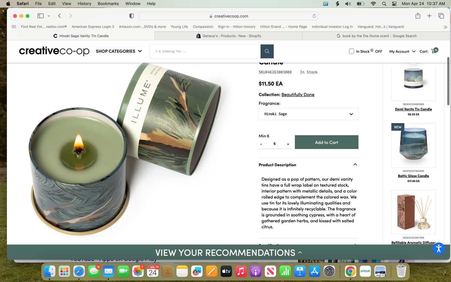 Hinoki Sage Vanity Tin Candle