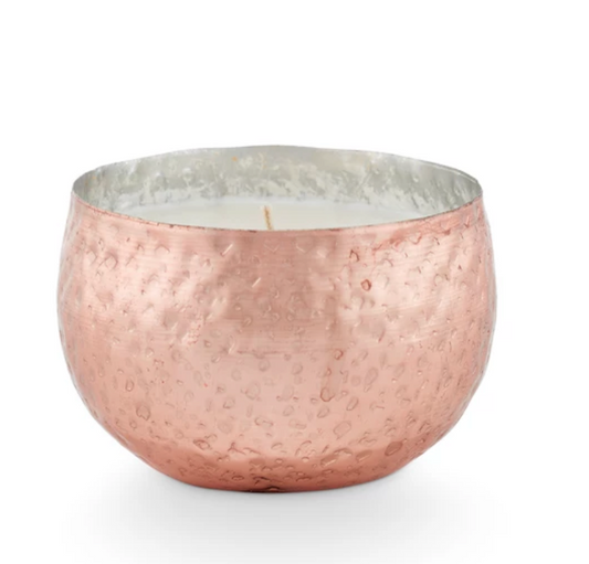 Woodfire Demi Iced Metal Candle