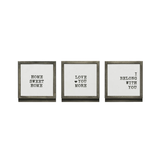 Frame with Sweet Sayings, 3 Styles