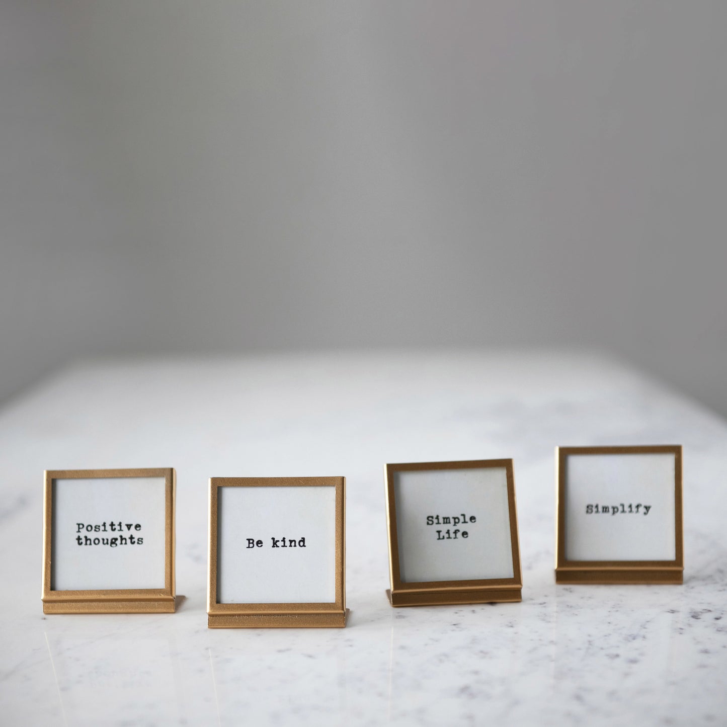 Gold Frame with Easel and Saying, 4 Styles
