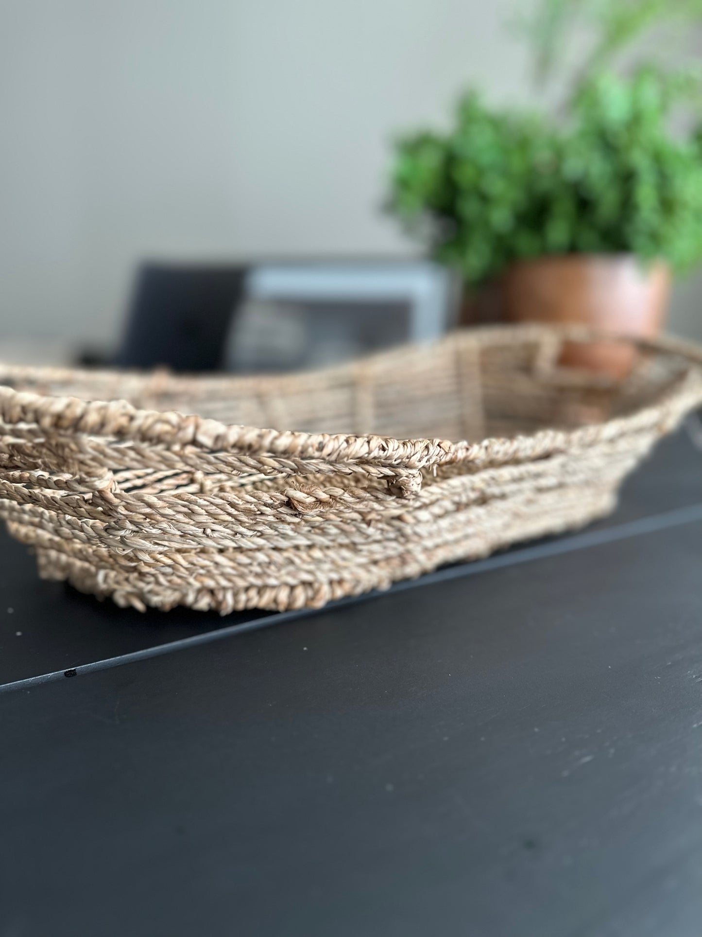 Long Seagrass tray/basket